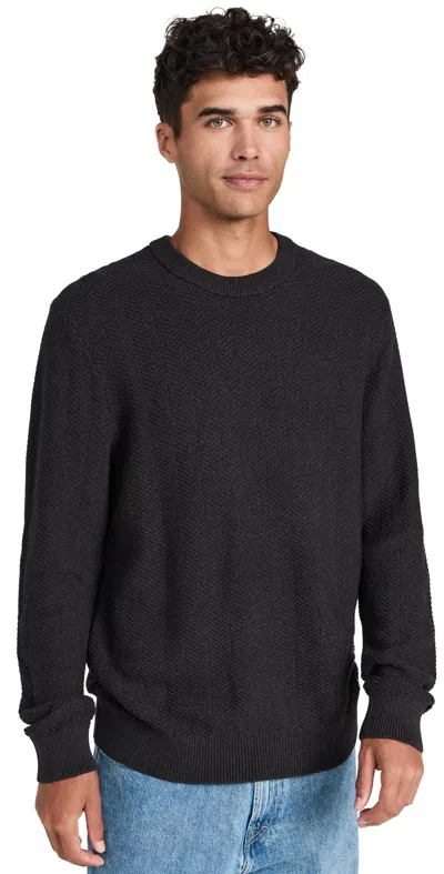 Nn07 Pete 6600 Organic Cotton Crewneck Sweater In Demitasse