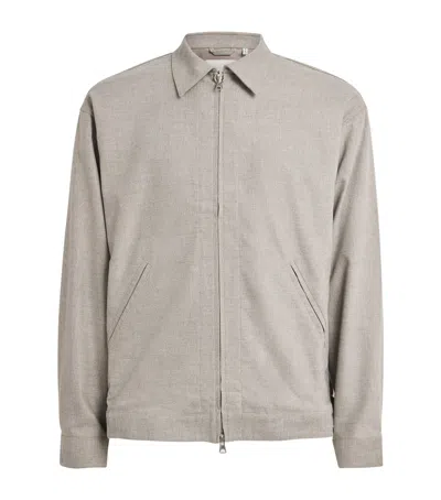 Nn07 Petrus Zip-up Jacket In Gray