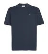 Nn07 Pima Cotton Logo Adam T-shirt In Blue
