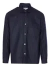 Nn07 Long Sleeve Striped Shirt And Pocket In Blue