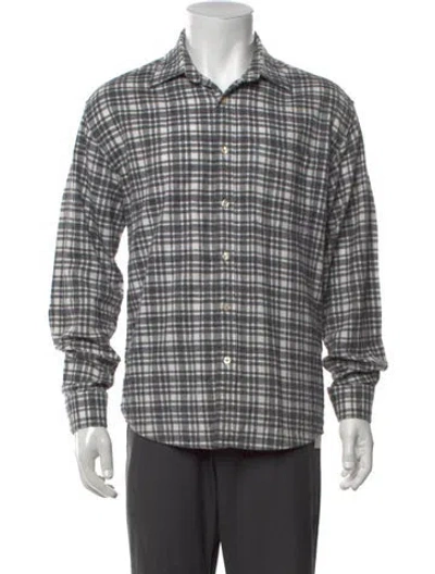 Pre-owned Nn07 Plaid Print Long Sleeve Shirt In Multicolor