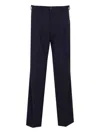 Nn07 Pleated Button Trousers In Blue
