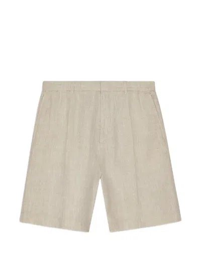 Nn07 Pleated Shorts In Neutral