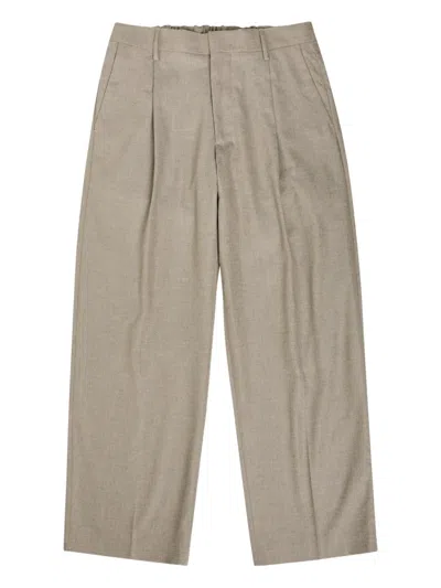 Nn07 Pleated Straight-leg Trousers In Neutral