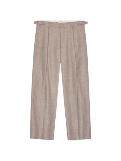 Nn07 Pleated Tailored Trousers In Brown