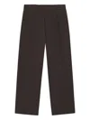 Nn07 Pleated Trousers In Brown