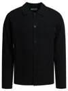 Nn07 Wool-blend Jonas Overshirt In Black