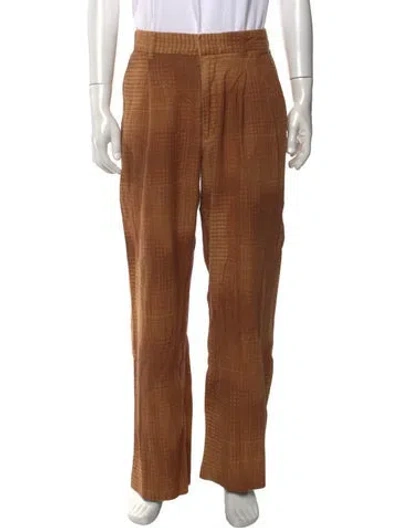 Pre-owned Nn07 Printed Pants In Brown