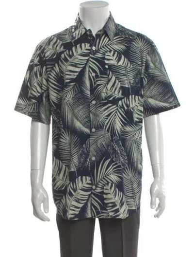 Pre-owned Nn07 Printed Short Sleeve Shirt In Green