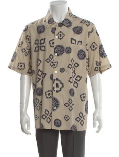 Pre-owned Nn07 Printed Short Sleeve Shirt In Neutral