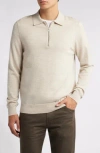Nn07 Quarter Zip Wool Polo Sweater