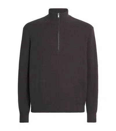 Nn07 Nn.07 Quarter-zip Danny Sweater In Black
