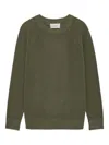 Nn07 Raglan-sleeve Ribbed Sweater In Green