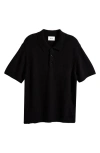 Nn07 Randy 6690 Cotton Polo Sweater In Black