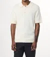 Nn07 Randy Boucle Yarn Polo Shirt In Ecru In White