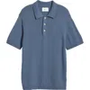 Nn07 Randy Jacquard Cotton Polo In Bering Sea