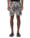 Nn07 Relaxed Fit Gregor Patterned 6.3 Shorts In Violet