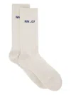 Nn07 Ribbed Crew Socks In Gray
