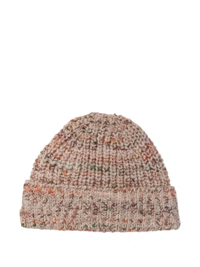 Nn07 Ribbed-knit Beanie In Neutral