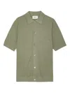 Nn07 Ribbed Shirt In Green
