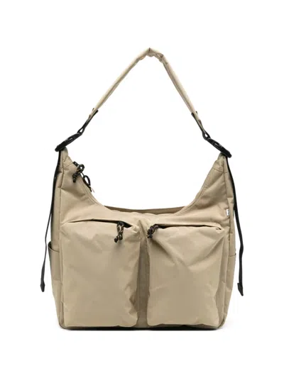 Nn07 Ripstop-texture Messenger Bag In Purple