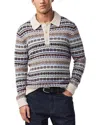 Nn07 Fair Isle-knit Long-sleeved Polo Shirt In Multi