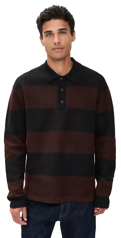 NN07 RUGBY POLO SWEATER BLACK