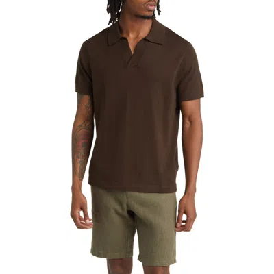 NN07 NN07 RYAN 6311 COTTON & LINEN JOHNNY COLLAR POLO