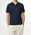 Nn07 Ryan Short Sleeve Polo In Navy Blue In Blue