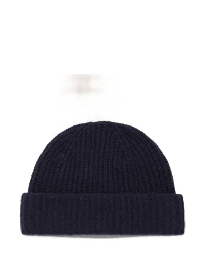 Nn07 Sailor Ribbed-knit Beanie Hat In Blue