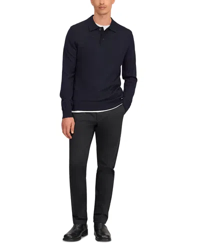 Nn07 Serge Regular Textured Polo Sweater In Blue