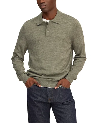 Nn07 Serge Regular Textured Polo Sweater In Green