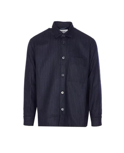 Nn07 Long Sleeve Striped Shirt And Pocket In Purple