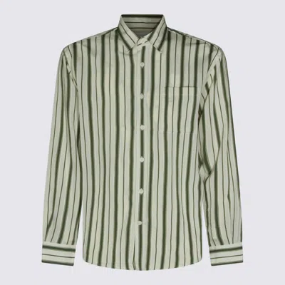 Nn07 Deon Vertical-stripe Shirt In White