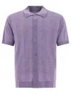 Nn07 Wool-blend Thor Polo Sweater In Purple