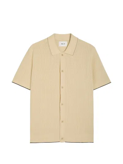 Nn07 Short-sleeve Cardigan In Neutral