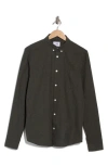 Nn07 Sixten Solid Sport Shirt In Dark Army