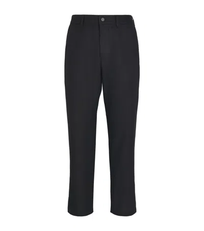 Nn07 Stretch-organic Cotton Aden Chinos In Black