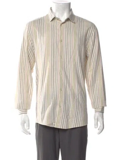 Pre-owned Nn07 Striped Long Sleeve Shirt In Neutral