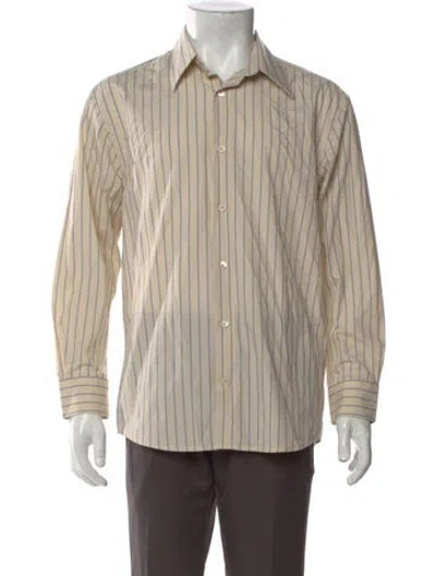 Pre-owned Nn07 Striped Long Sleeve Shirt In Neutral