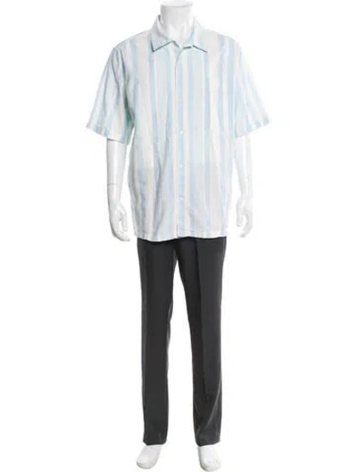 Pre-owned Nn07 Striped Short Sleeve Shirt In Gray