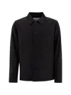 Nn07 Stripe-pattern Shirt Jacket In Black
