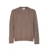 Nn07 Soft Crewneck Sweater Long Sleeves In Brown