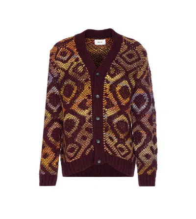Nn07 V-neck Long Sleeve Knitwear Embroidered Detail In Multi