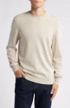 Nn07 Ted 6605 Wool Sweater In Light Khaki Melange