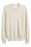 Nn07 Ted 6605 Wool Sweater In Light Khaki Melange
