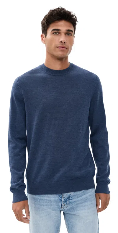 Nn07 Ted Soft Wool Sweater Bering Sea In Blue