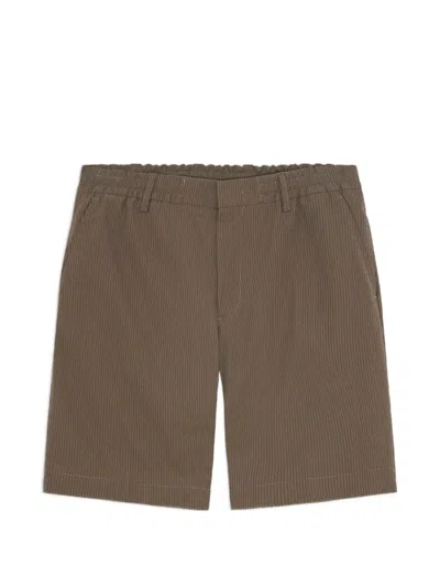 Nn07 Textured Shorts In Brown