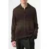 Nn07 Thor Gradient Bubble Stitch Cardigan In Brown