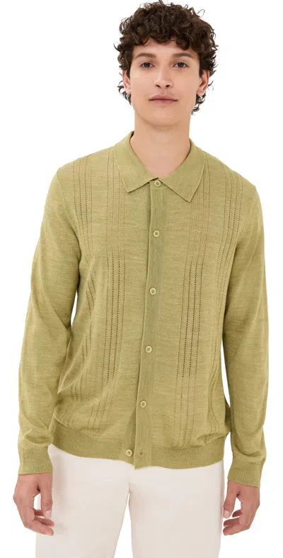 Nn07 Thor Polo Cardigan Evergreen